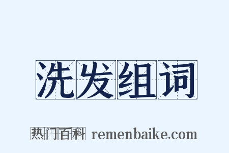 洗发组词是什么意思的图片